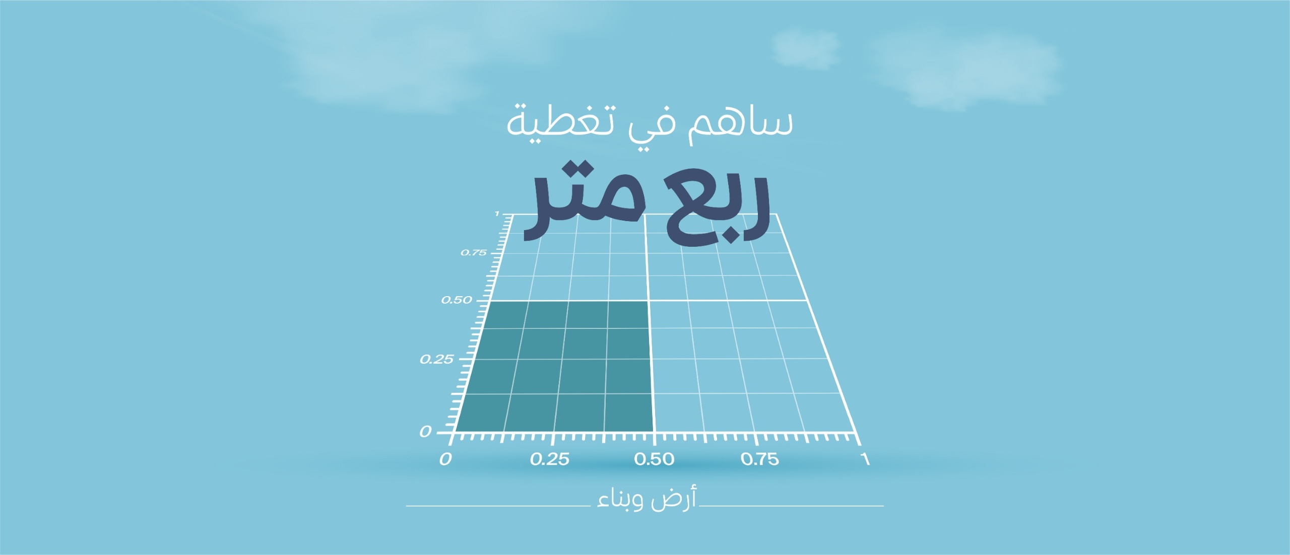ساهم في تغطية ربع متر